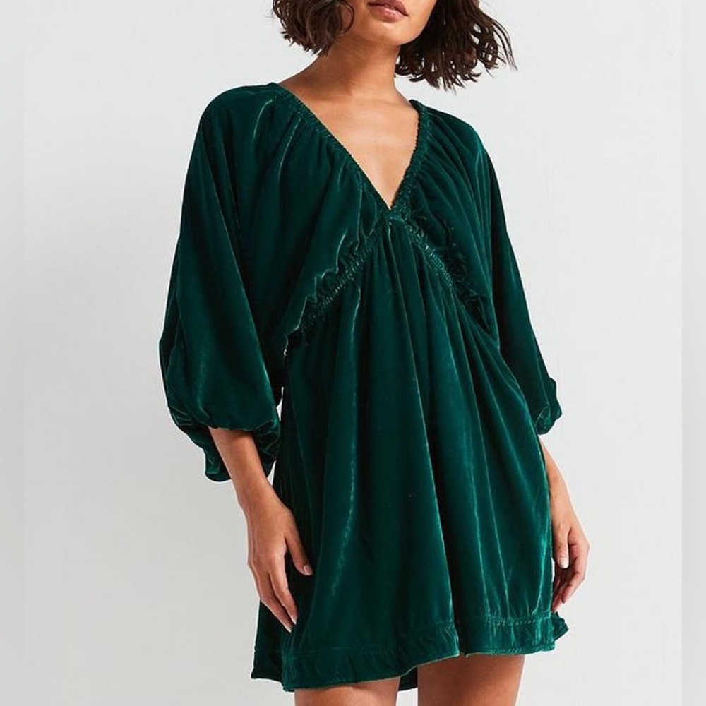 Free People Portia Velvet Mini Dress